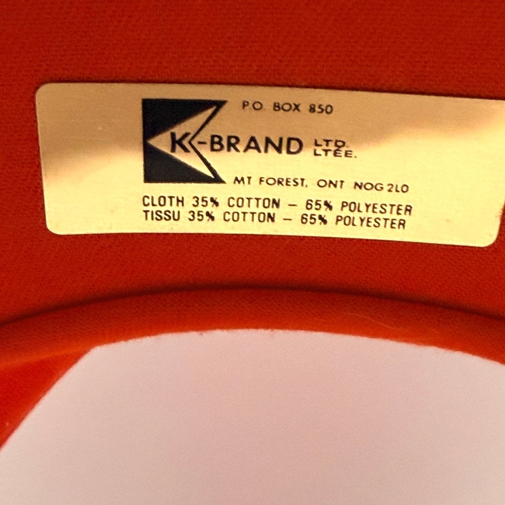 Vintage UNIFEED Sun Visor Hat Orange & White - Picture 8 of 8